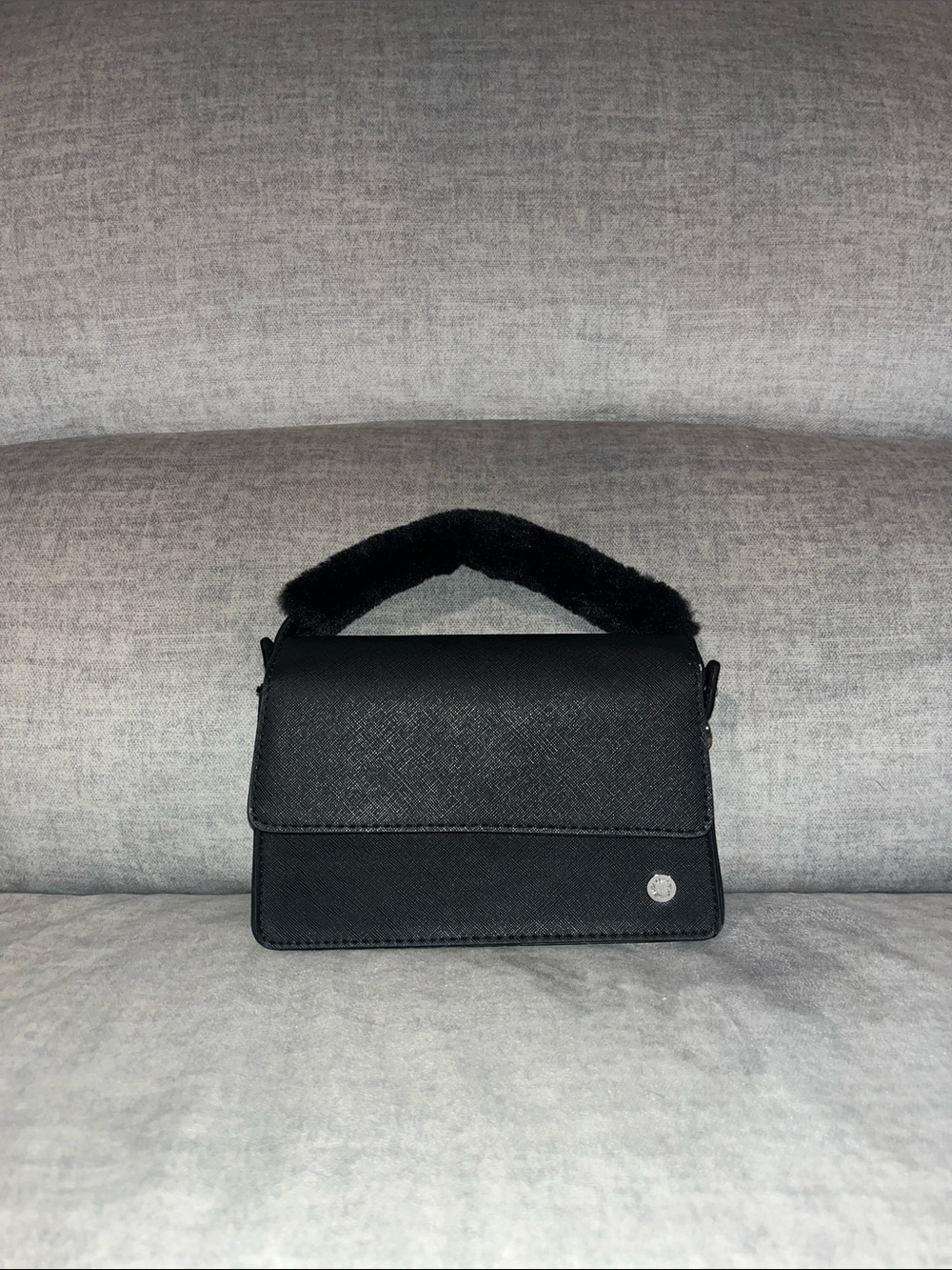 Kendall & Kylie Black Mini Top-Handle Crossbody Bag